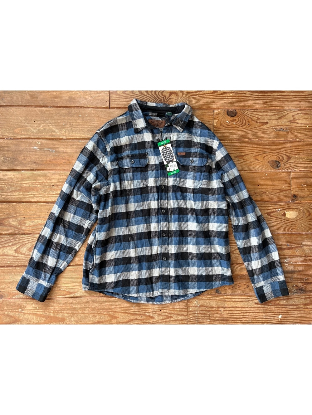 NWT Orvis Heavyweight Buffalo Plaid Flannel Shirt Men’s XL